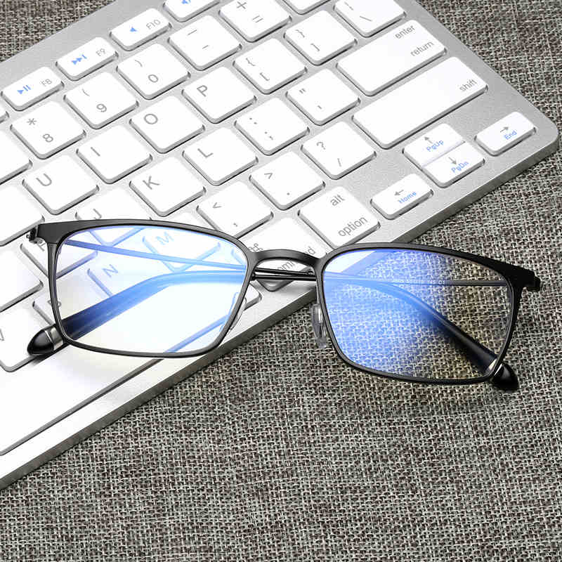KATELUO-안티 블루 라이트 레이저 광선 피로 방사선 안경 남성용, 사각형 안경 프레임, 컴퓨터 고글, J805, 2020